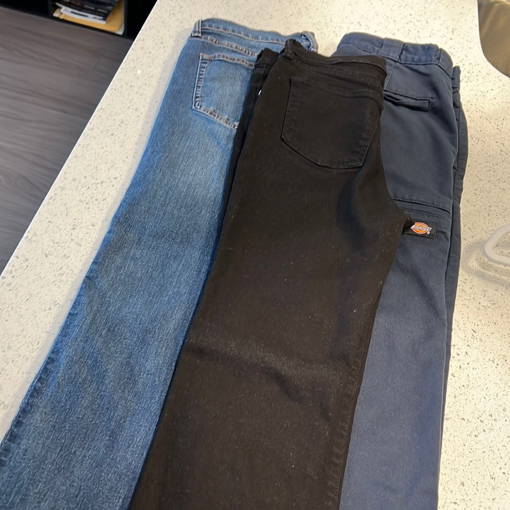 Dickie pants H&M black jeans H&M blue jeans